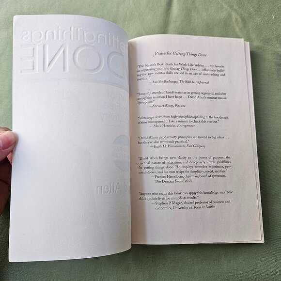 Getting Things Done: The‎ Art of Stress Free Productivity David Allen Paperback - Picture 2 of 8